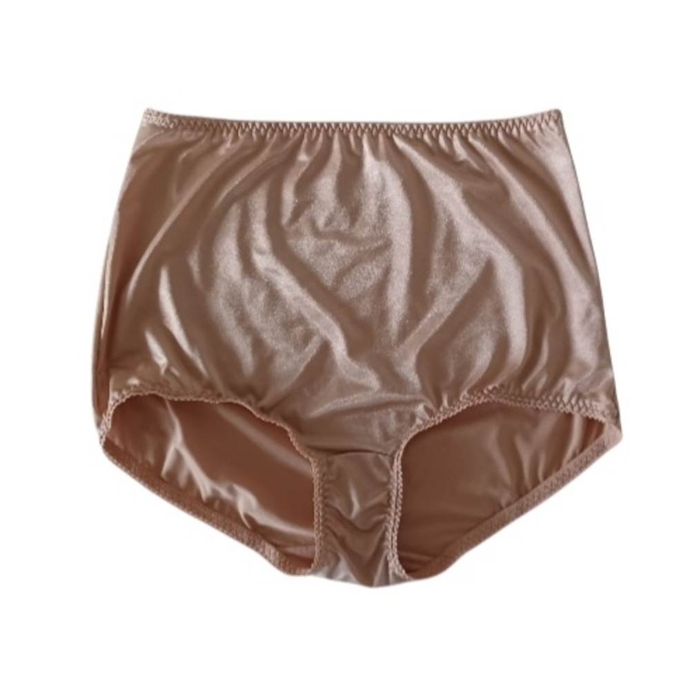 Vanity Fair Shimmering Tan High-Waist Panties, Size 2XL